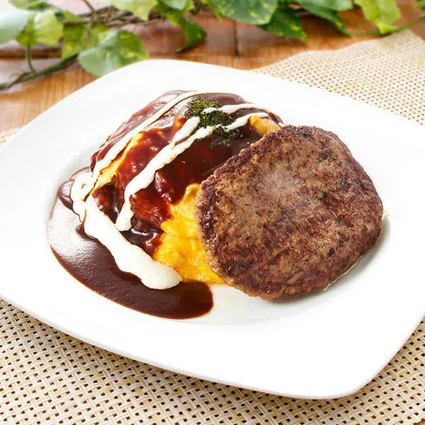 ハンバーグ&デミオムライス